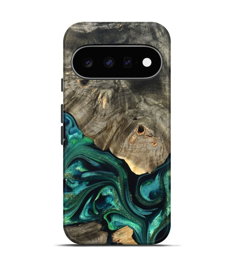 Pixel 11 Wood Live Edge Phone Case - Marcy (Green, 822296)