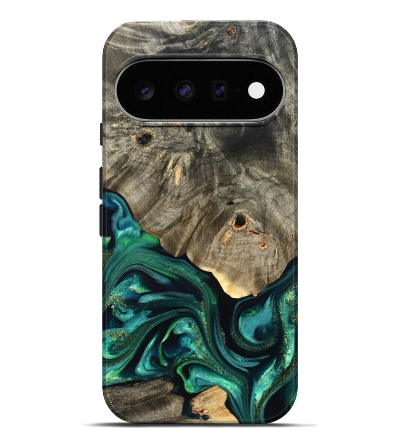 Pixel 11 Pro XL Wood Live Edge Phone Case - Marcy (Green, 822296)