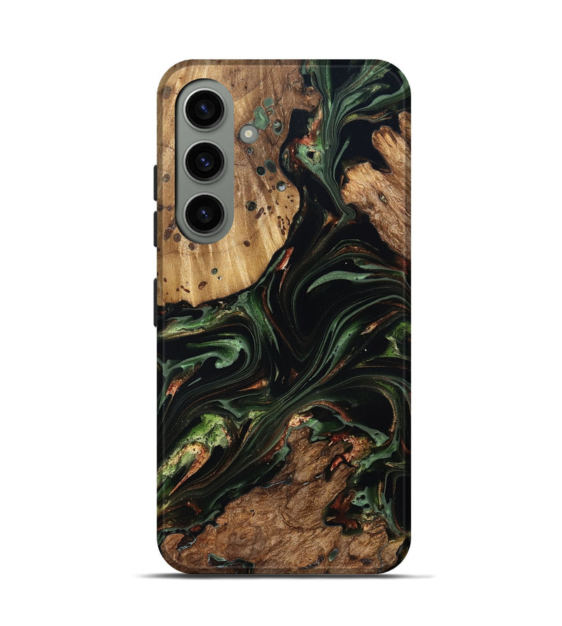 Galaxy S24 Wood Live Edge Phone Case - Benson (Green, 822297)