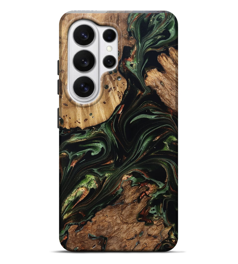Galaxy S26 Ultra Wood Live Edge Phone Case - Benson (Green, 822297)