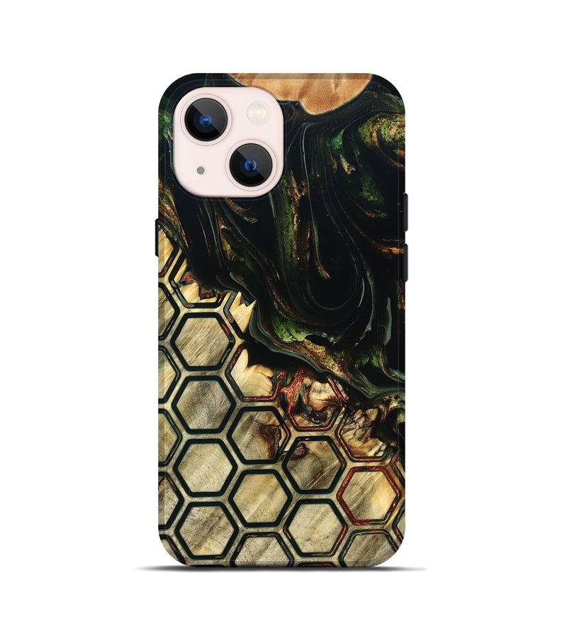 iPhone 13 mini Wood Live Edge Phone Case - Tamiko (Pattern, 822309)