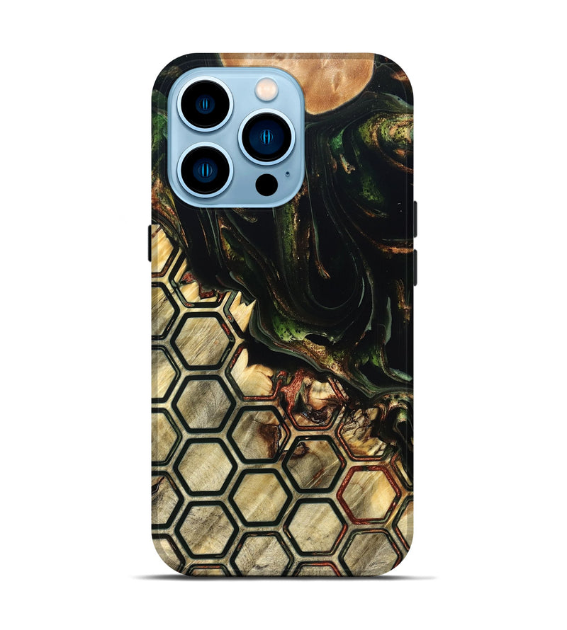 iPhone 14 Pro Wood Live Edge Phone Case - Tamiko (Pattern, 822309)