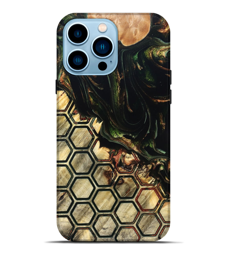 iPhone 14 Pro Max Wood Live Edge Phone Case - Tamiko (Pattern, 822309)