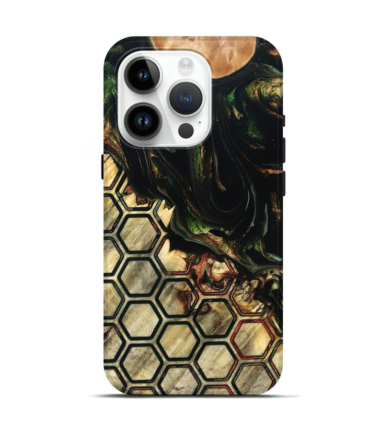 iPhone 15 Pro Wood Live Edge Phone Case - Tamiko (Pattern, 822309)