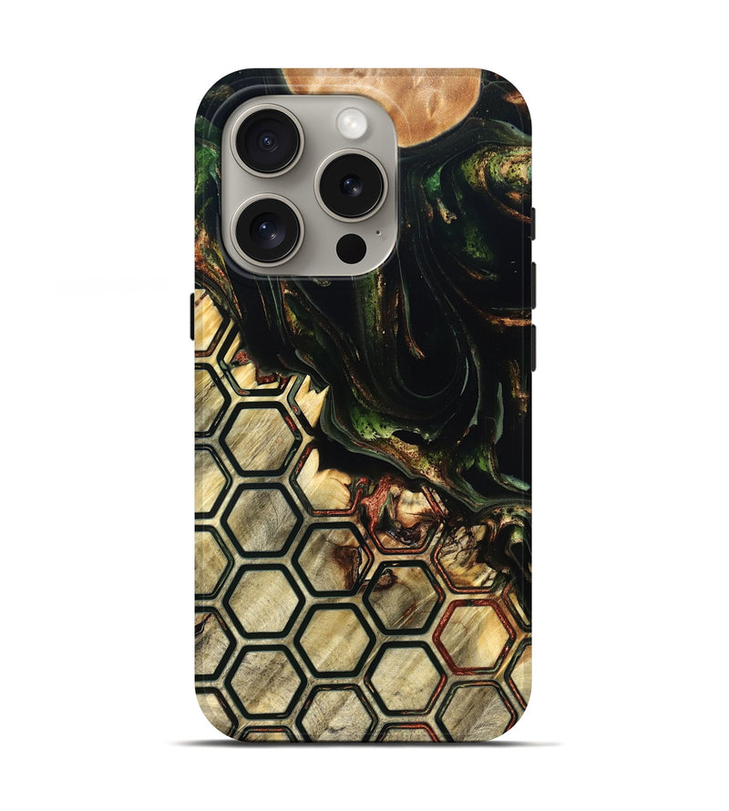 iPhone 16 Pro Wood Live Edge Phone Case - Tamiko (Pattern, 822309)