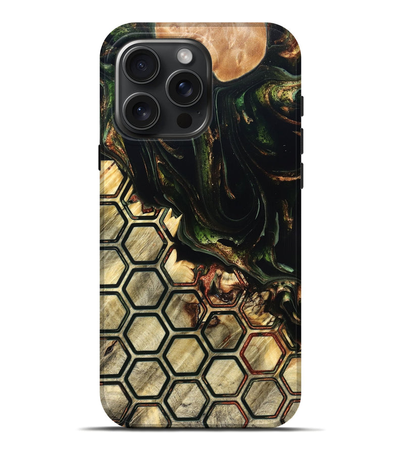 iPhone 16 Pro Max Wood Live Edge Phone Case - Tamiko (Pattern, 822309)