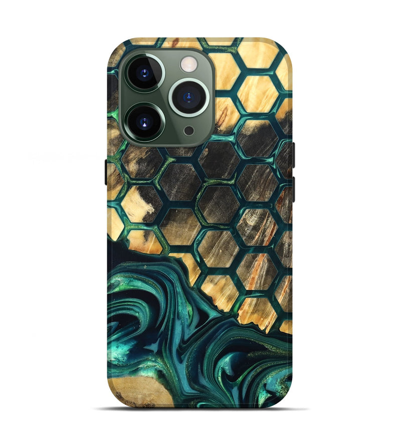 iPhone 13 Pro Wood Live Edge Phone Case - Chaya (Pattern, 822310)