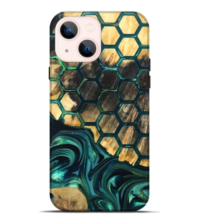 iPhone 14 Plus Wood Live Edge Phone Case - Chaya (Pattern, 822310)