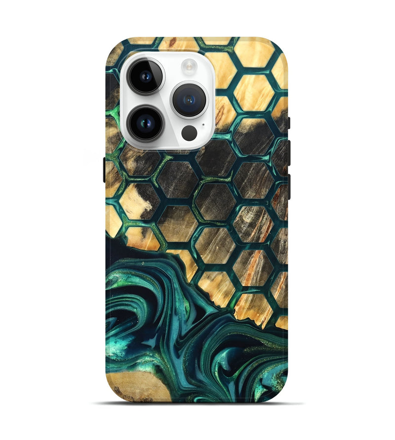 iPhone 15 Pro Wood Live Edge Phone Case - Chaya (Pattern, 822310)