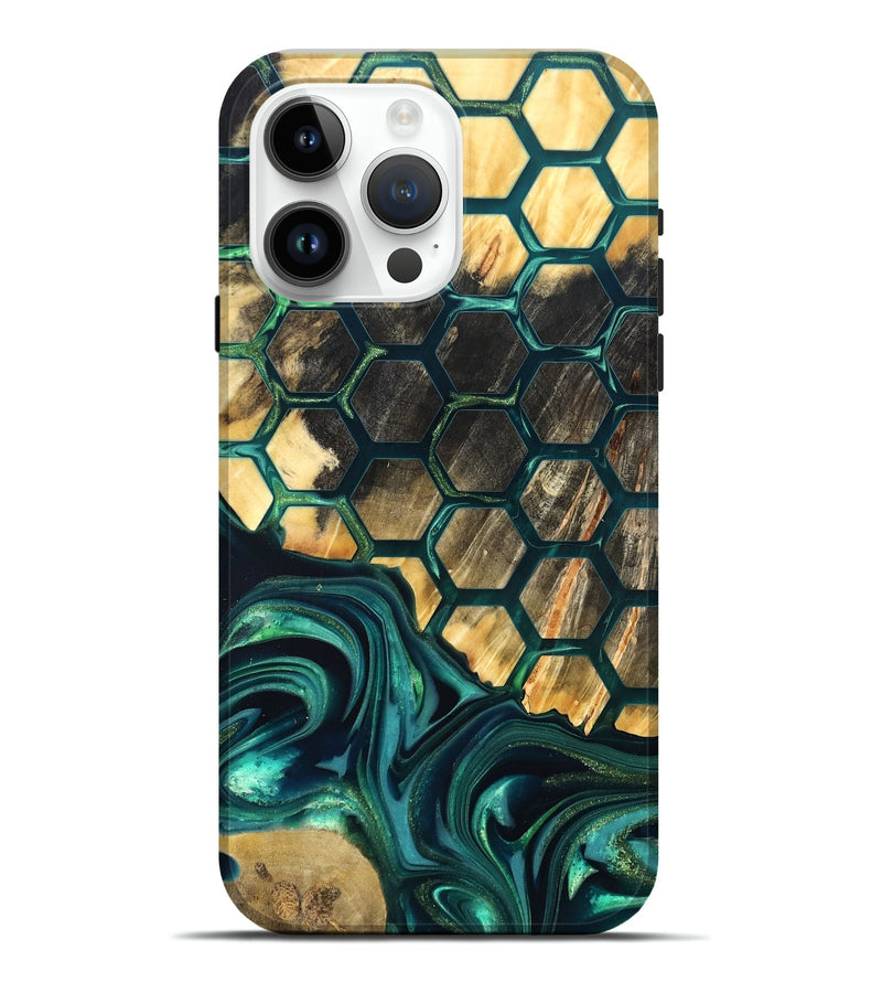 iPhone 15 Pro Max Wood Live Edge Phone Case - Chaya (Pattern, 822310)