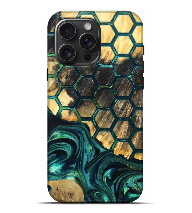 iPhone 16 Pro Max Wood Live Edge Phone Case - Chaya (Pattern, 822310)