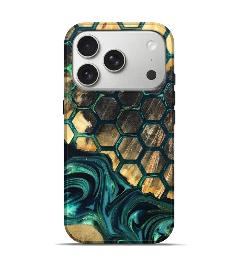 iPhone 17 Pro Wood Live Edge Phone Case - Chaya (Pattern, 822310)