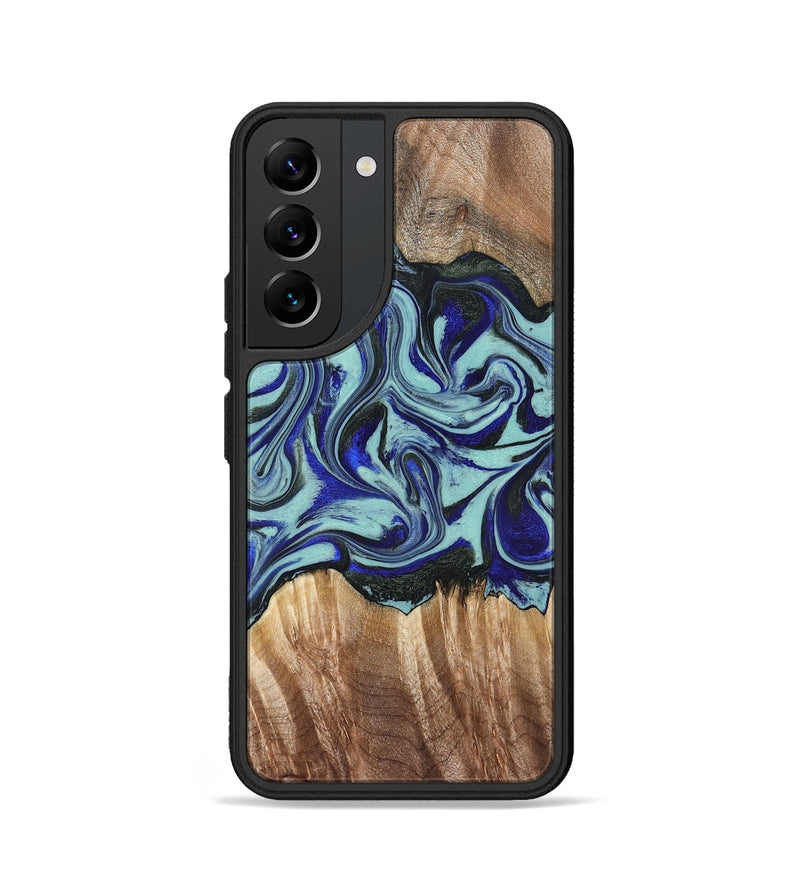 Galaxy S22 Wood Phone Case - Idella (Green, 822319)