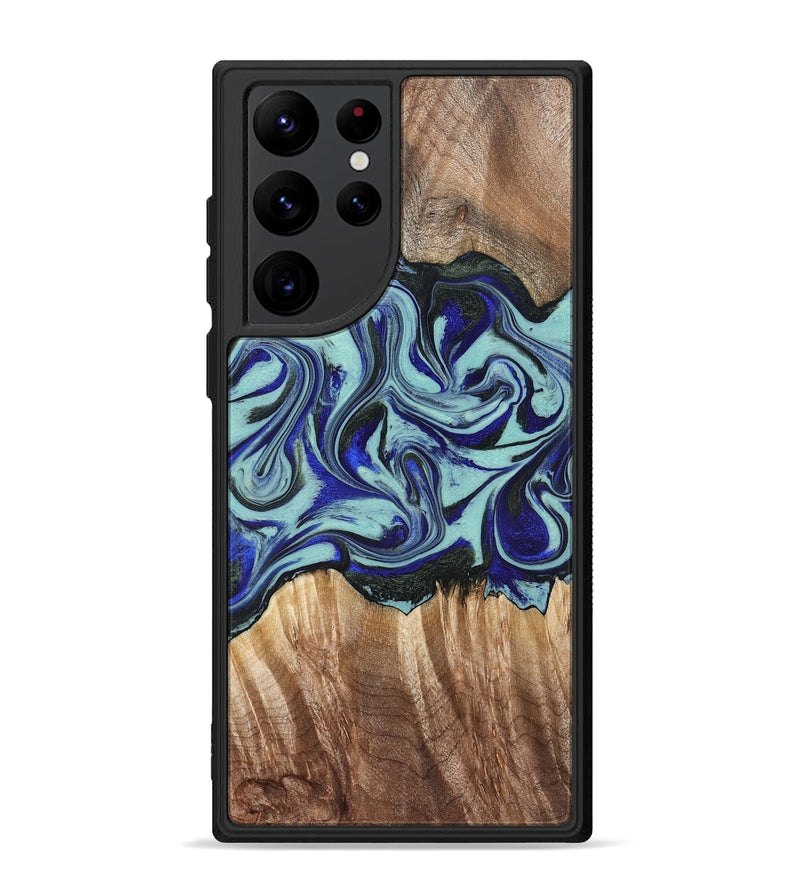 Galaxy S22 Ultra Wood Phone Case - Idella (Green, 822319)