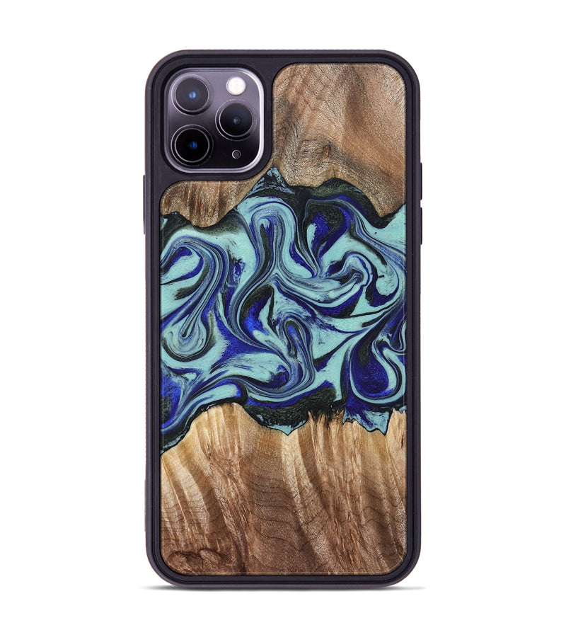 iPhone 11 Pro Max Wood Phone Case - Idella (Green, 822319)