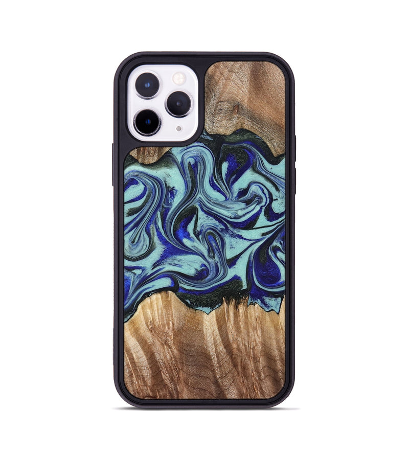 iPhone 11 Pro Wood Phone Case - Idella (Green, 822319)