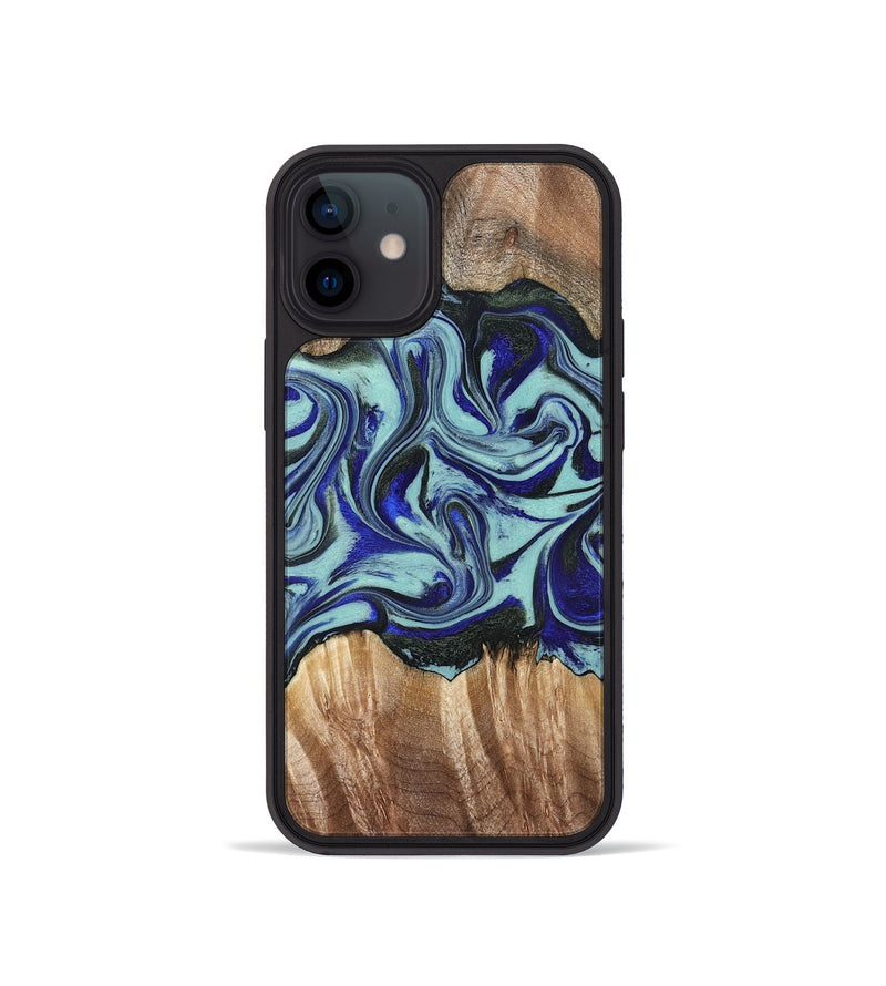 iPhone 12 mini Wood Phone Case - Idella (Green, 822319)