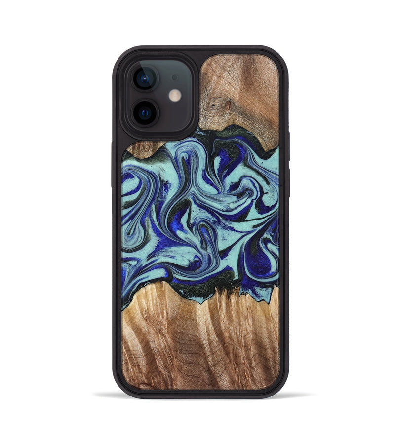 iPhone 12 Wood Phone Case - Idella (Green, 822319)
