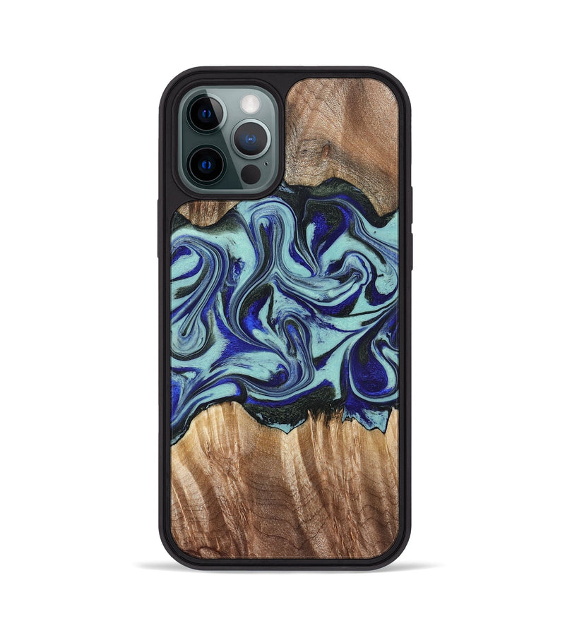 iPhone 12 Pro Wood Phone Case - Idella (Green, 822319)