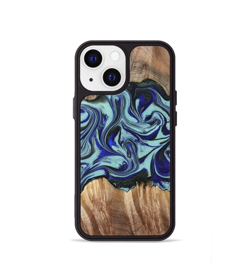 iPhone 13 mini Wood Phone Case - Idella (Green, 822319)