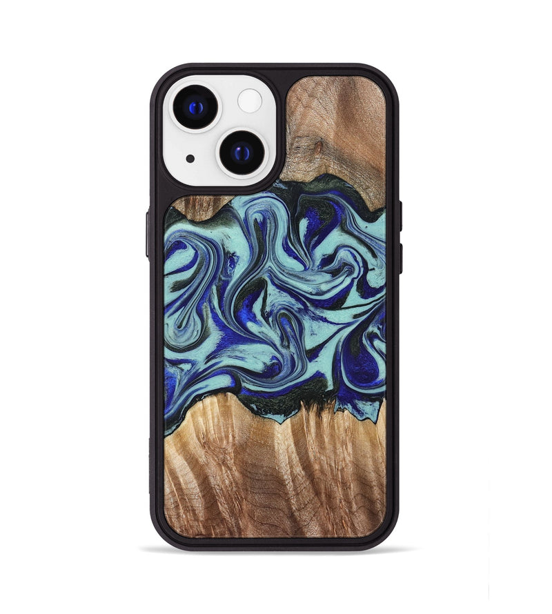 iPhone 13 Wood Phone Case - Idella (Green, 822319)