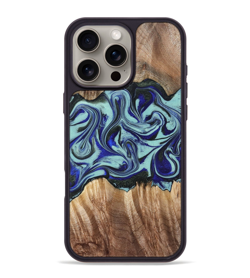 iPhone 16 Pro Max Wood Phone Case - Idella (Green, 822319)