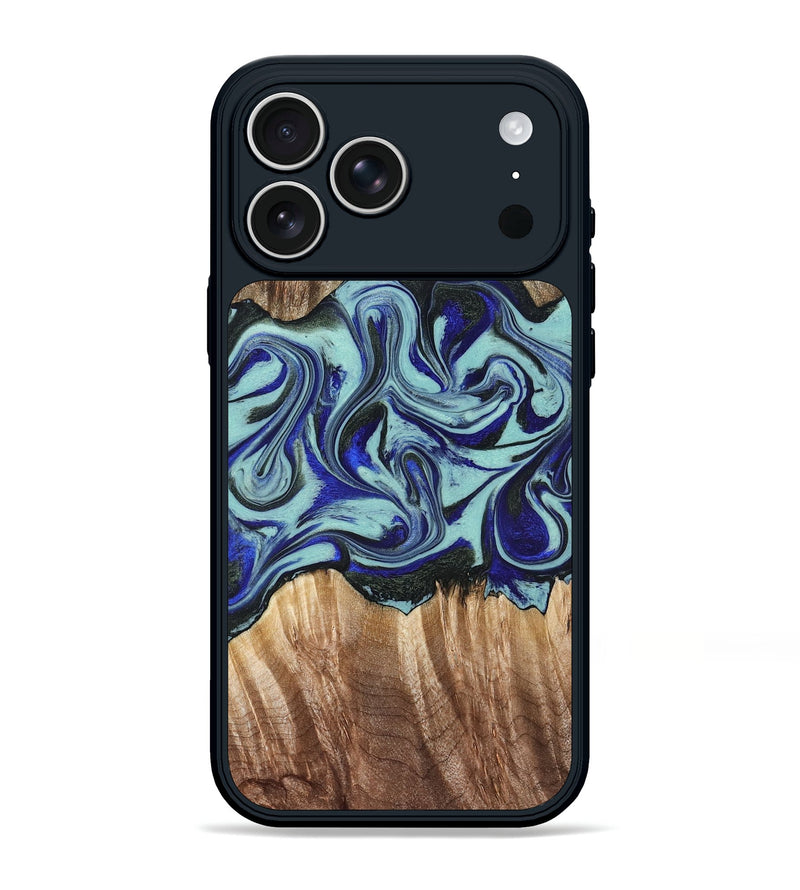 iPhone 17 Pro Max Wood Phone Case - Idella (Green, 822319)