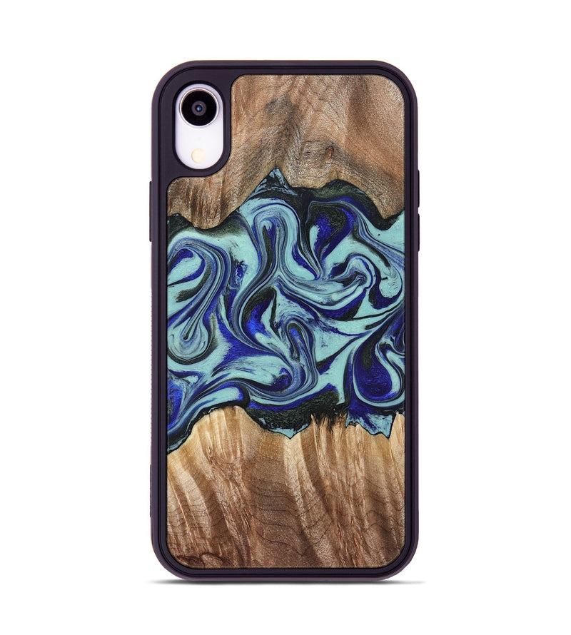 iPhone Xr Wood Phone Case - Idella (Green, 822319)