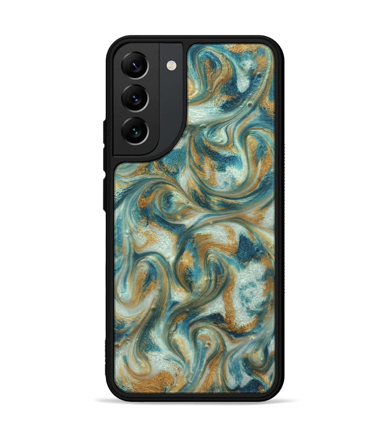 Galaxy S22 Plus ResinArt Phone Case - Westyn (Teal & Gold, 822324)