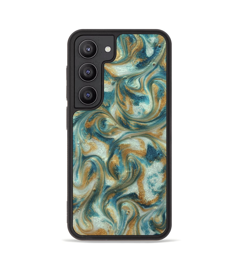 Galaxy S23 ResinArt Phone Case - Westyn (Teal & Gold, 822324)