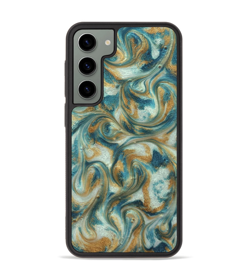 Galaxy S23 Plus ResinArt Phone Case - Westyn (Teal & Gold, 822324)