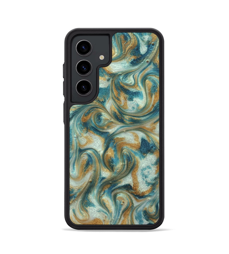 Galaxy S24 ResinArt Phone Case - Westyn (Teal & Gold, 822324)