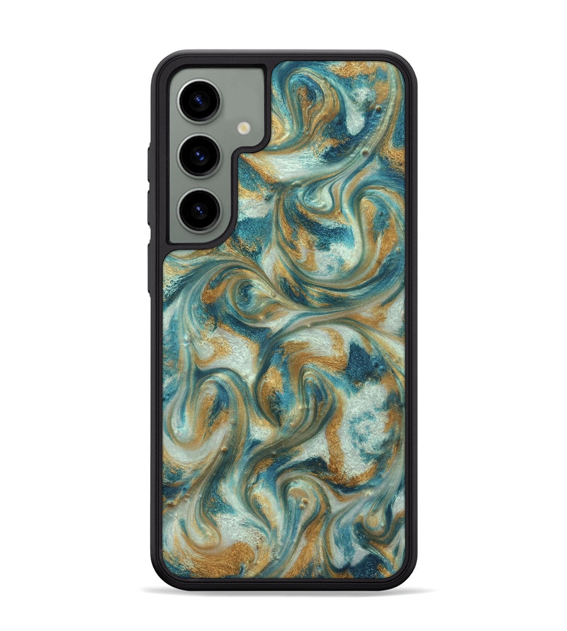 Galaxy S24 Plus ResinArt Phone Case - Westyn (Teal & Gold, 822324)