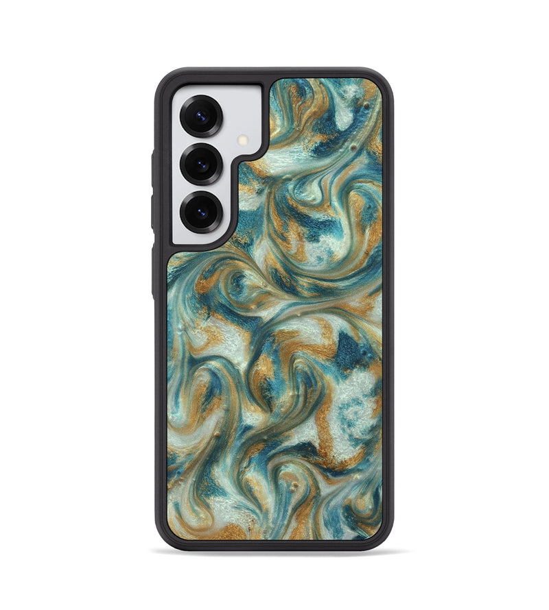 Galaxy S25 ResinArt Phone Case - Westyn (Teal & Gold, 822324)