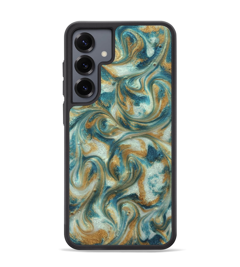 Galaxy S25 Plus ResinArt Phone Case - Westyn (Teal & Gold, 822324)