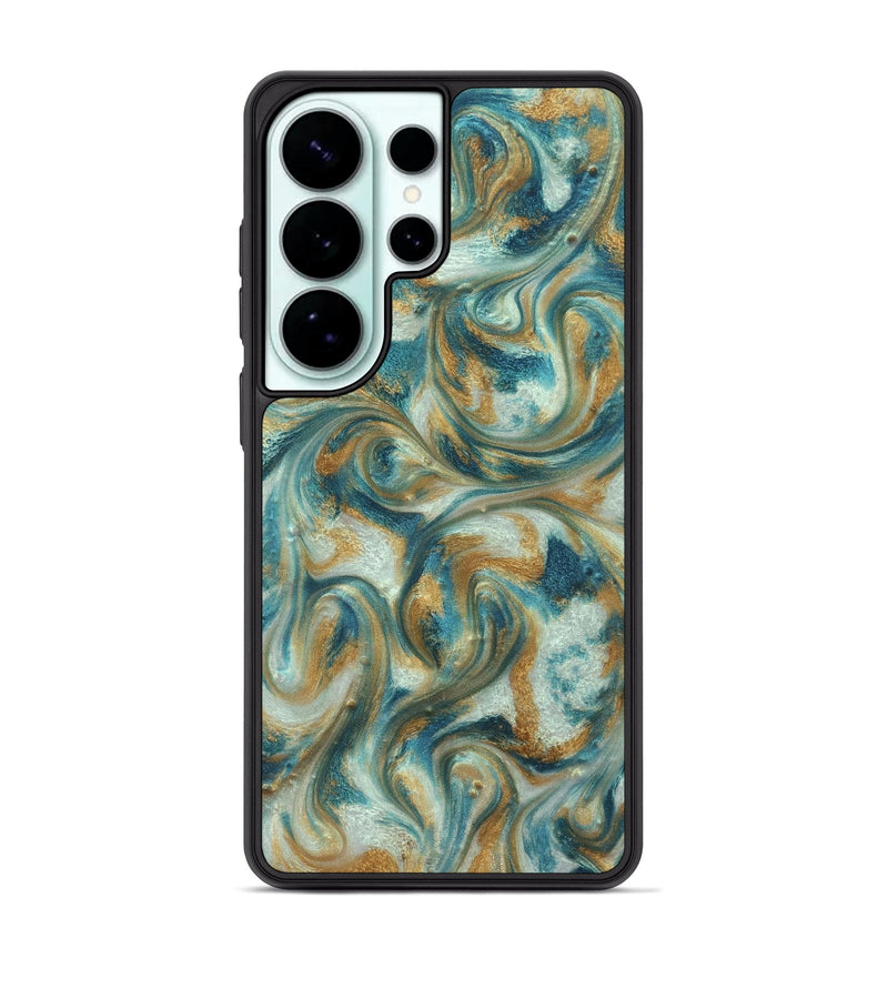 Galaxy S26 Ultra ResinArt Phone Case - Westyn (Teal & Gold, 822324)