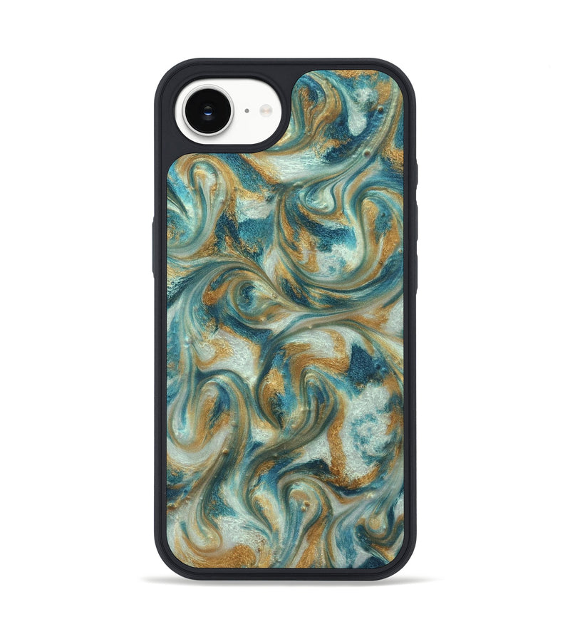 iPhone 16e ResinArt Phone Case - Westyn (Teal & Gold, 822324)