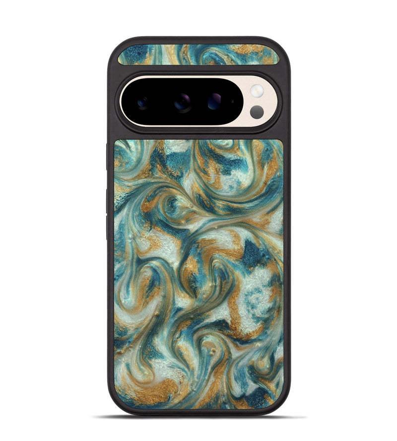 Pixel 10 ResinArt Phone Case - Westyn (Teal & Gold, 822324)
