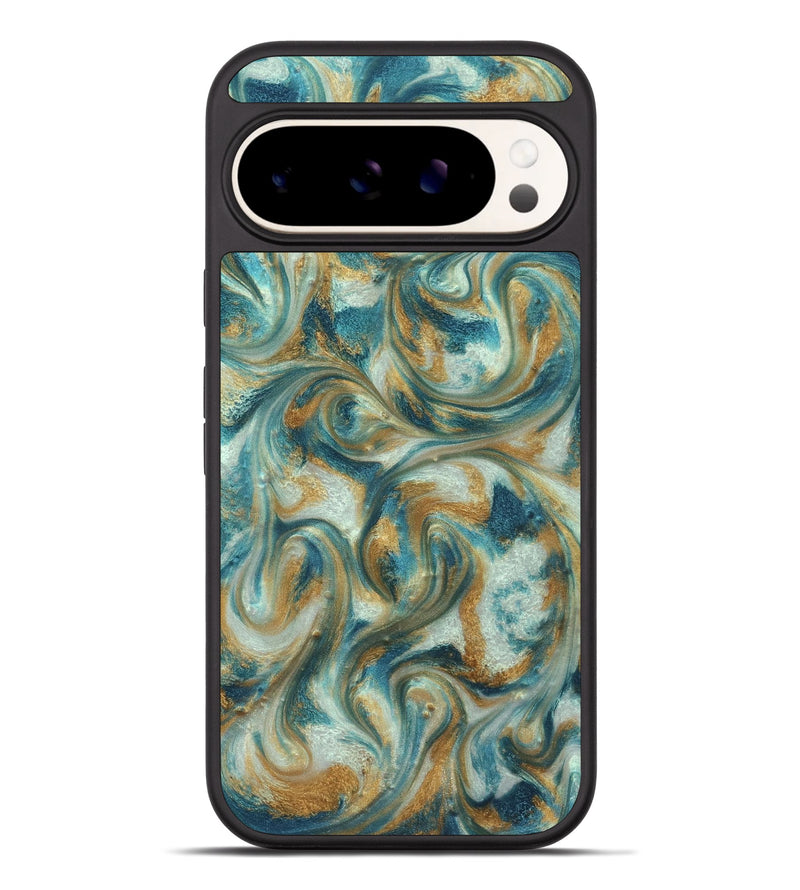 Pixel 9 Pro XL ResinArt Phone Case - Westyn (Teal & Gold, 822324)