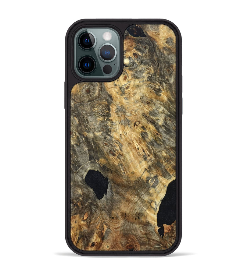iPhone 12 Pro Max Wood Phone Case - Mallie (Wood Burl, 822327)