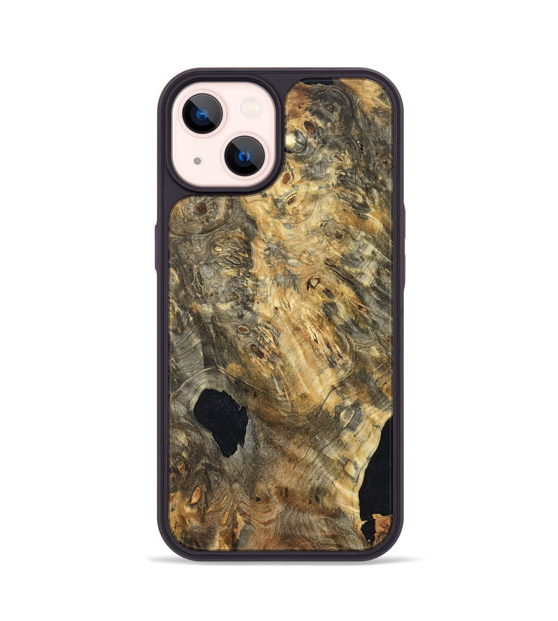 iPhone 14 Wood Phone Case - Mallie (Wood Burl, 822327)