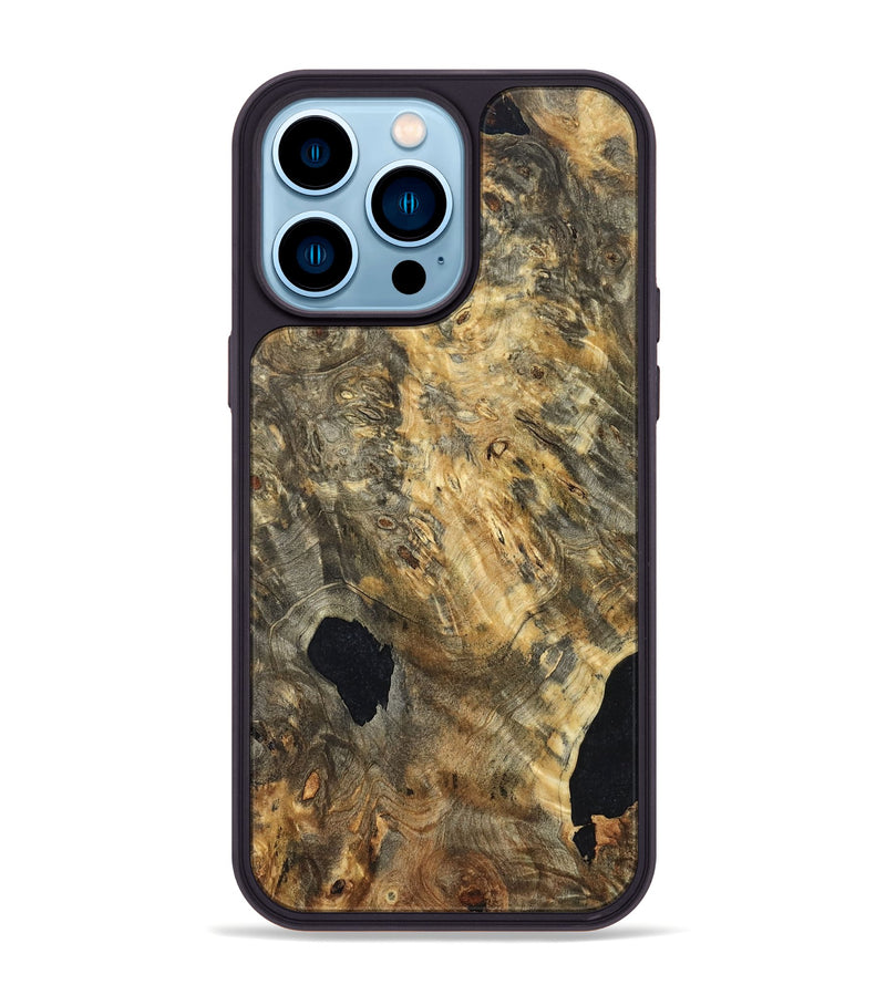 iPhone 14 Pro Max Wood Phone Case - Mallie (Wood Burl, 822327)