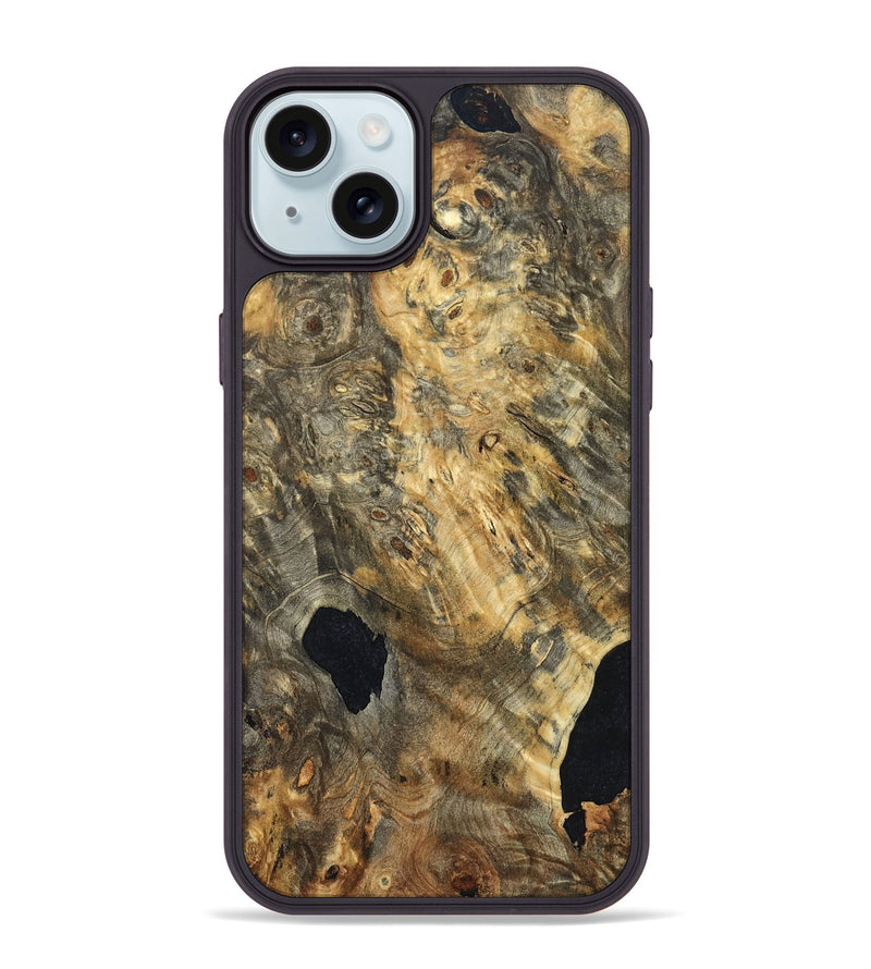 iPhone 15 Plus Wood Phone Case - Mallie (Wood Burl, 822327)