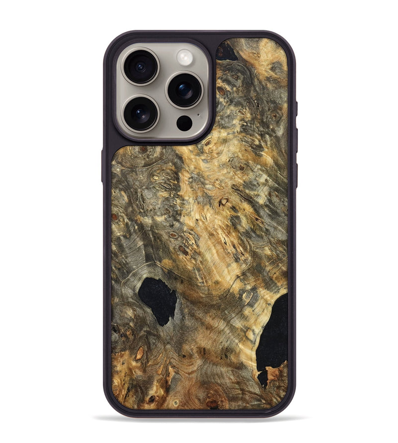 iPhone 15 Pro Max Wood Phone Case - Mallie (Wood Burl, 822327)