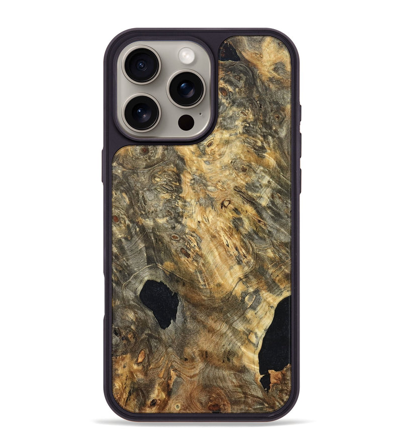 iPhone 16 Pro Max Wood Phone Case - Mallie (Wood Burl, 822327)