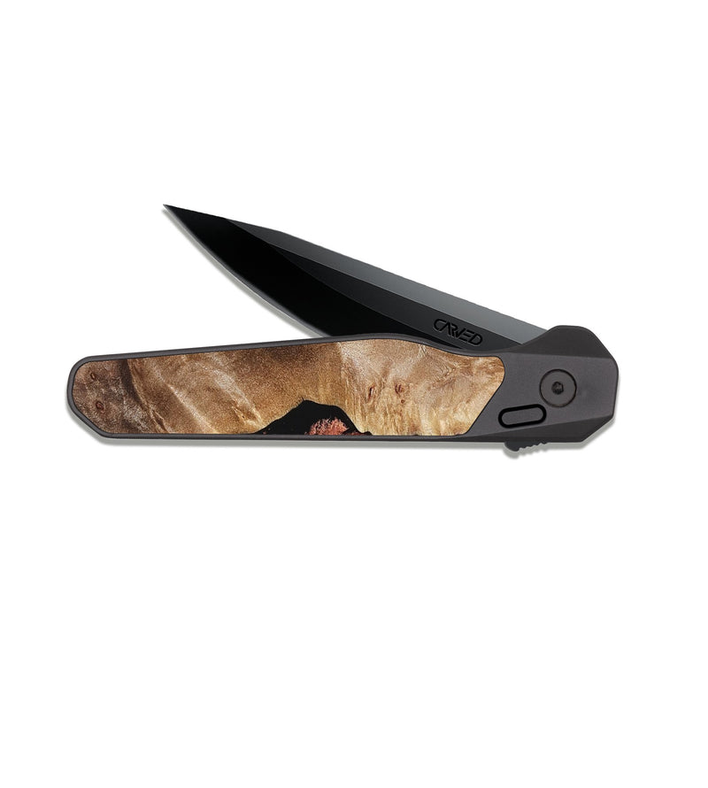 EDC Dark Slate Wood Pocket Knife - Etta (Red, 822333)