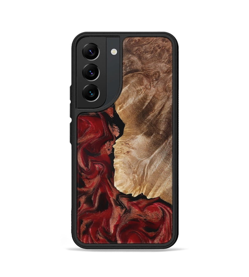 Galaxy S22 Wood Phone Case - Etta (Red, 822333)
