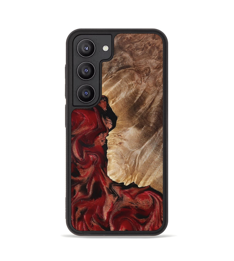 Galaxy S23 Wood Phone Case - Etta (Red, 822333)