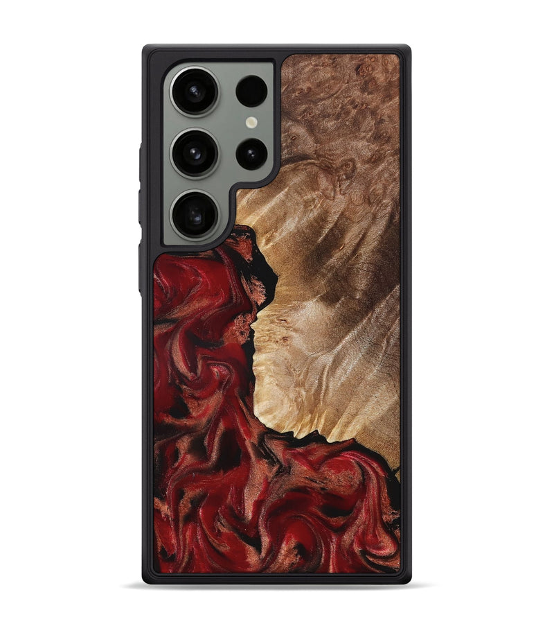 Galaxy S24 Ultra Wood Phone Case - Etta (Red, 822333)