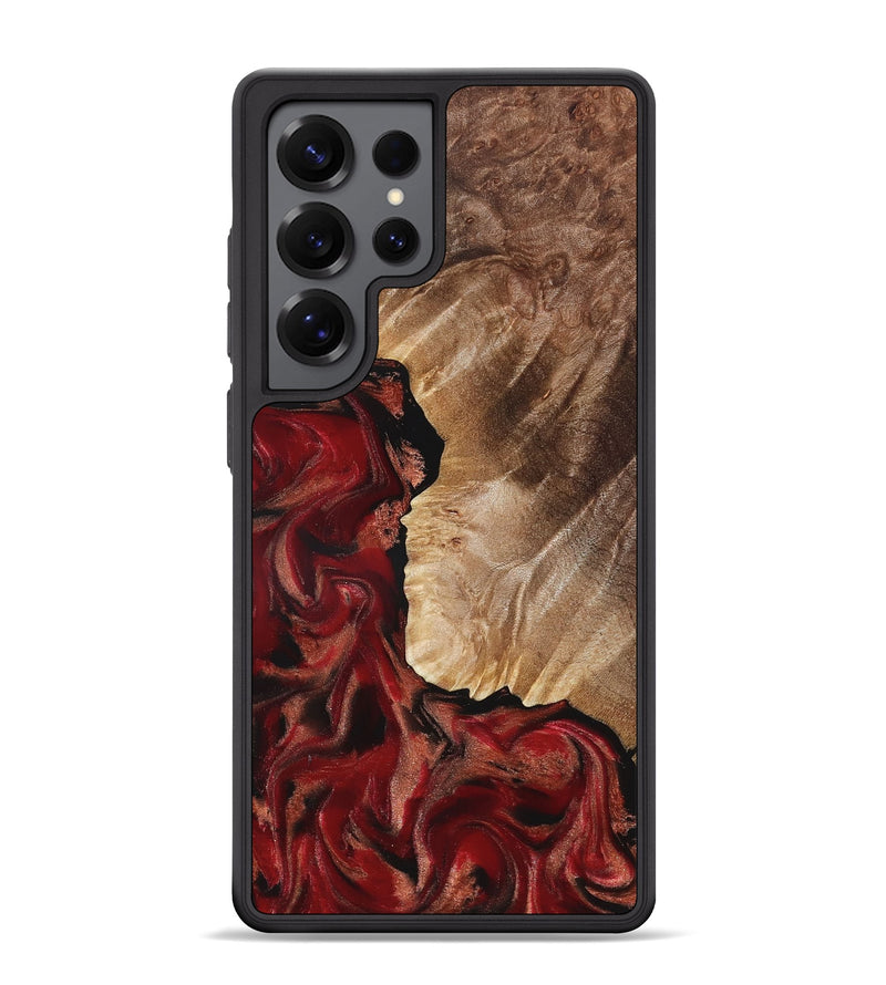 Galaxy S25 Ultra Wood Phone Case - Etta (Red, 822333)
